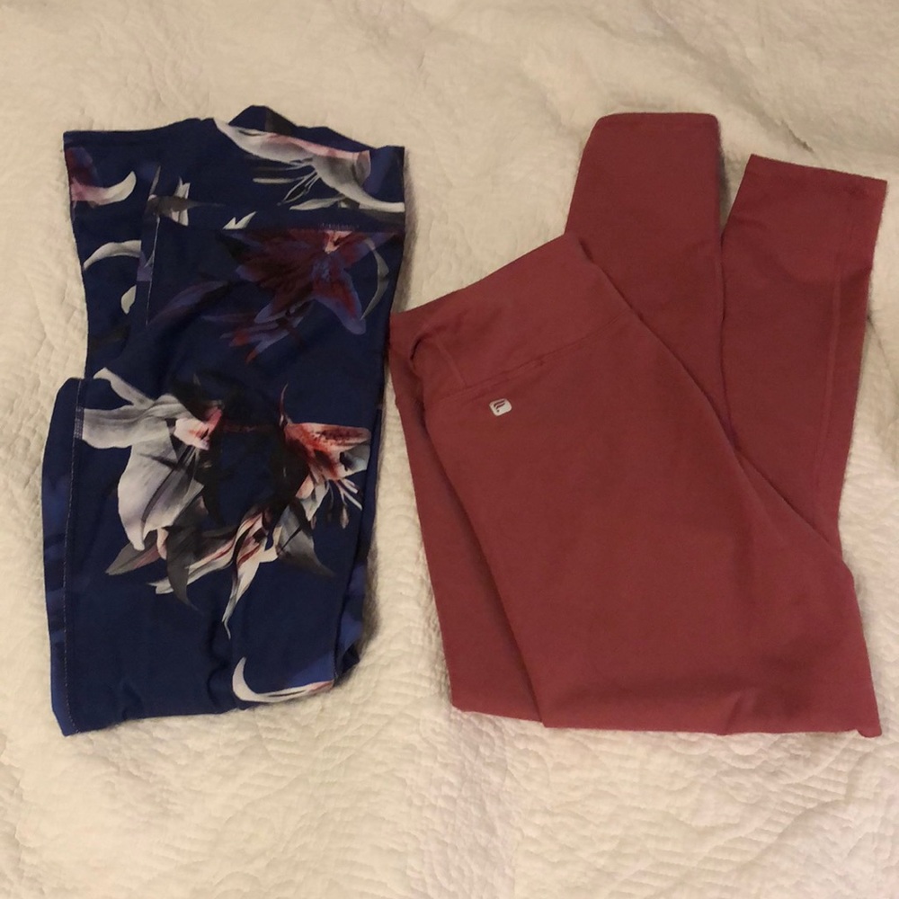 Two pairs of Fabletics leggings